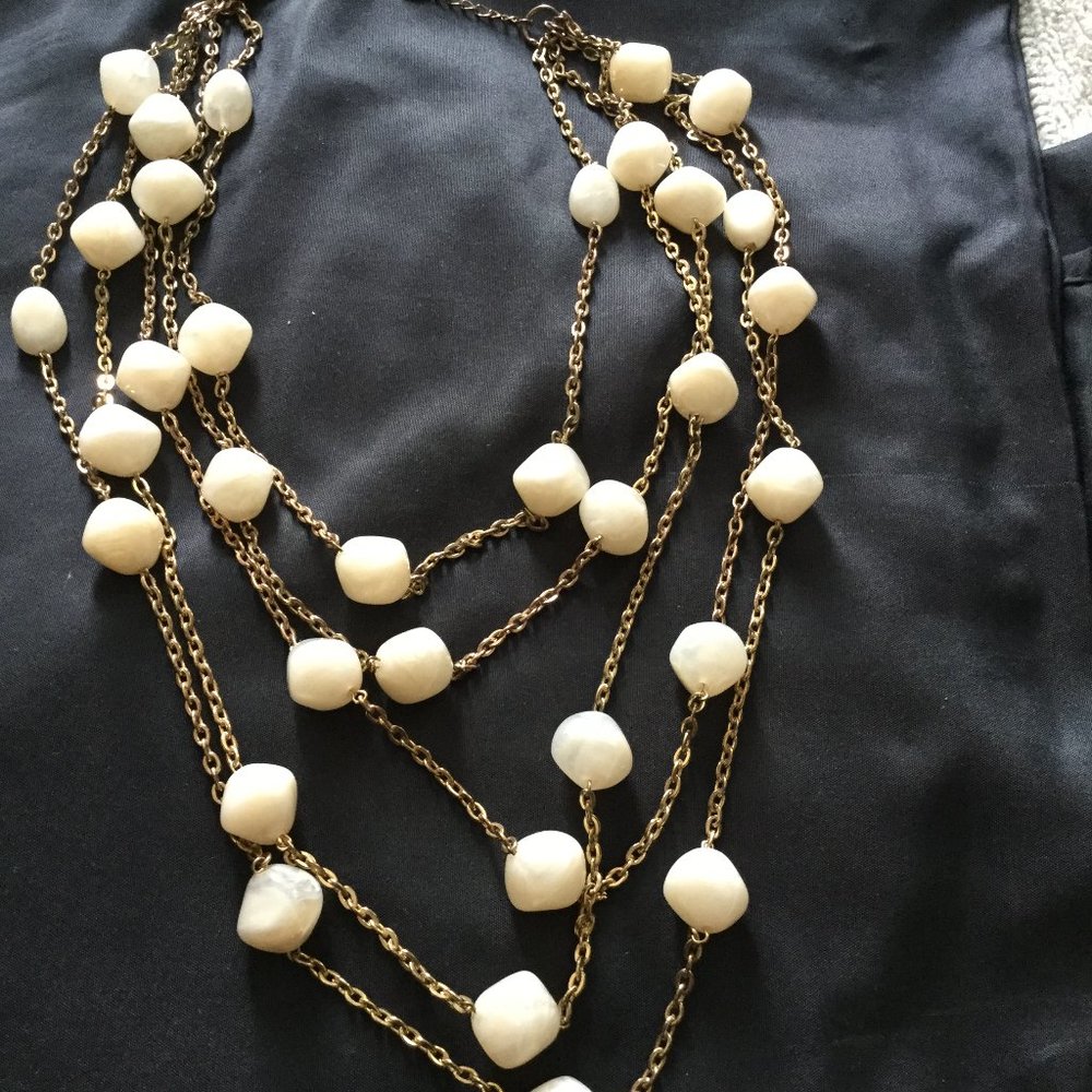 Amrita Singh 4 Strand Goldtone Necklace